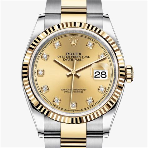 rolex datejust acciaio e oro mm 36 quadrante double color